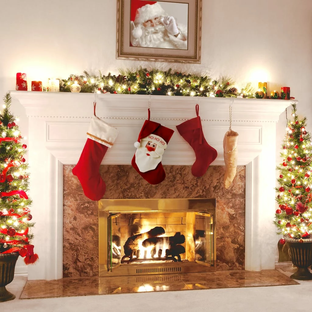 Outlet 🌟 18" General Store Collection Ho! Ho! Ho! Santa Stocking by National Tree Company ⭐ - Image 2