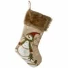Hot Sale ⌛ 21" Alpine Collection Red Hat Snowman Stocking by National Tree Company ⭐