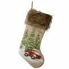 Cheap 🧨 21" Alpine Collection Red Truck Stocking by National Tree Company 🎉
