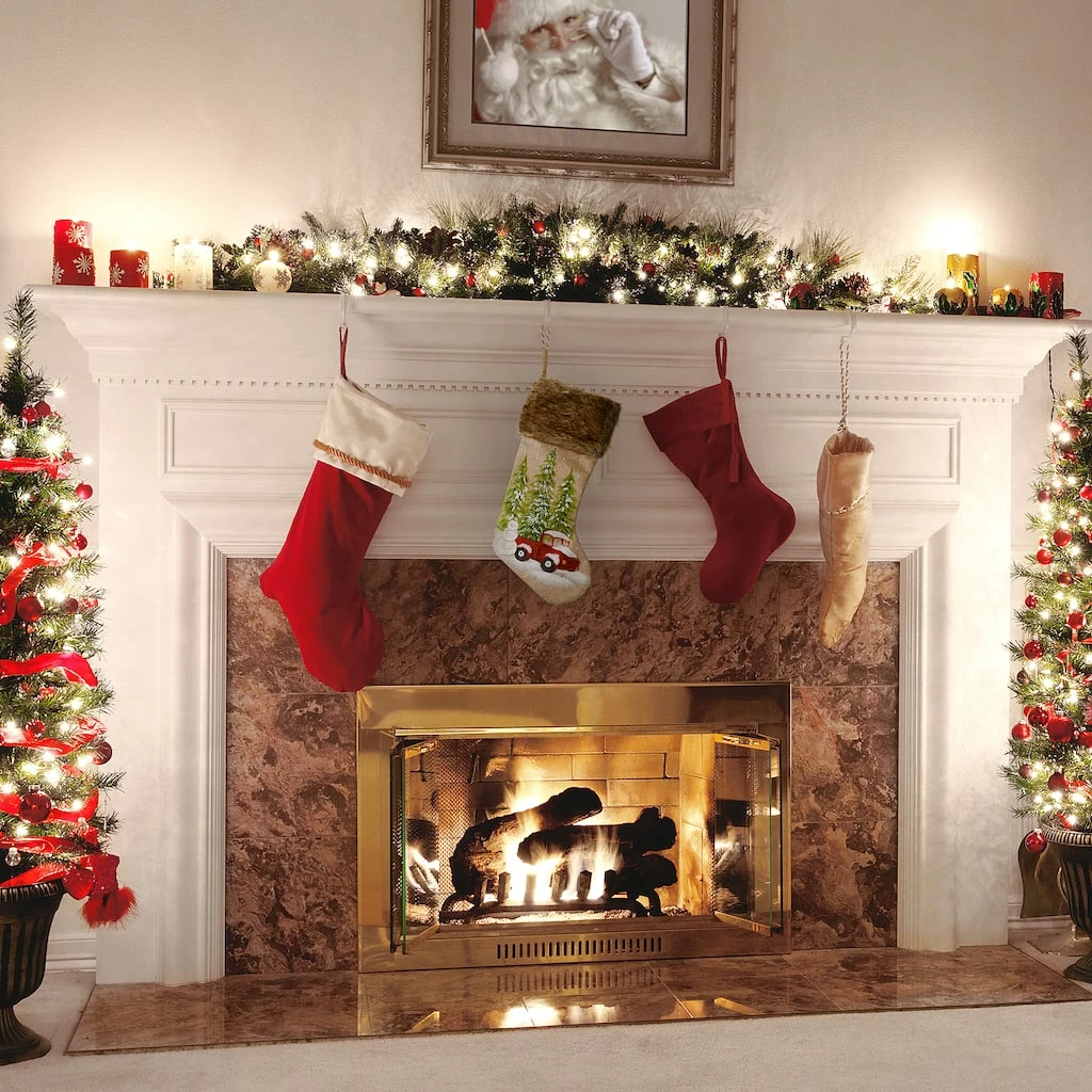 Cheap ๐งจ 21" Alpine Collection Red Truck Stocking by National Tree Company ๐ - Image 2