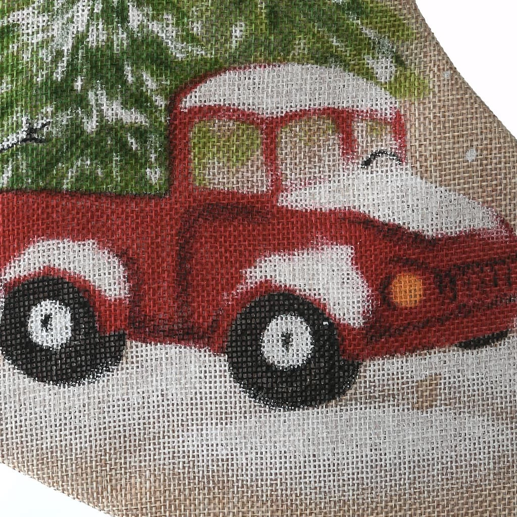 Cheap ๐งจ 21" Alpine Collection Red Truck Stocking by National Tree Company ๐ - Image 4