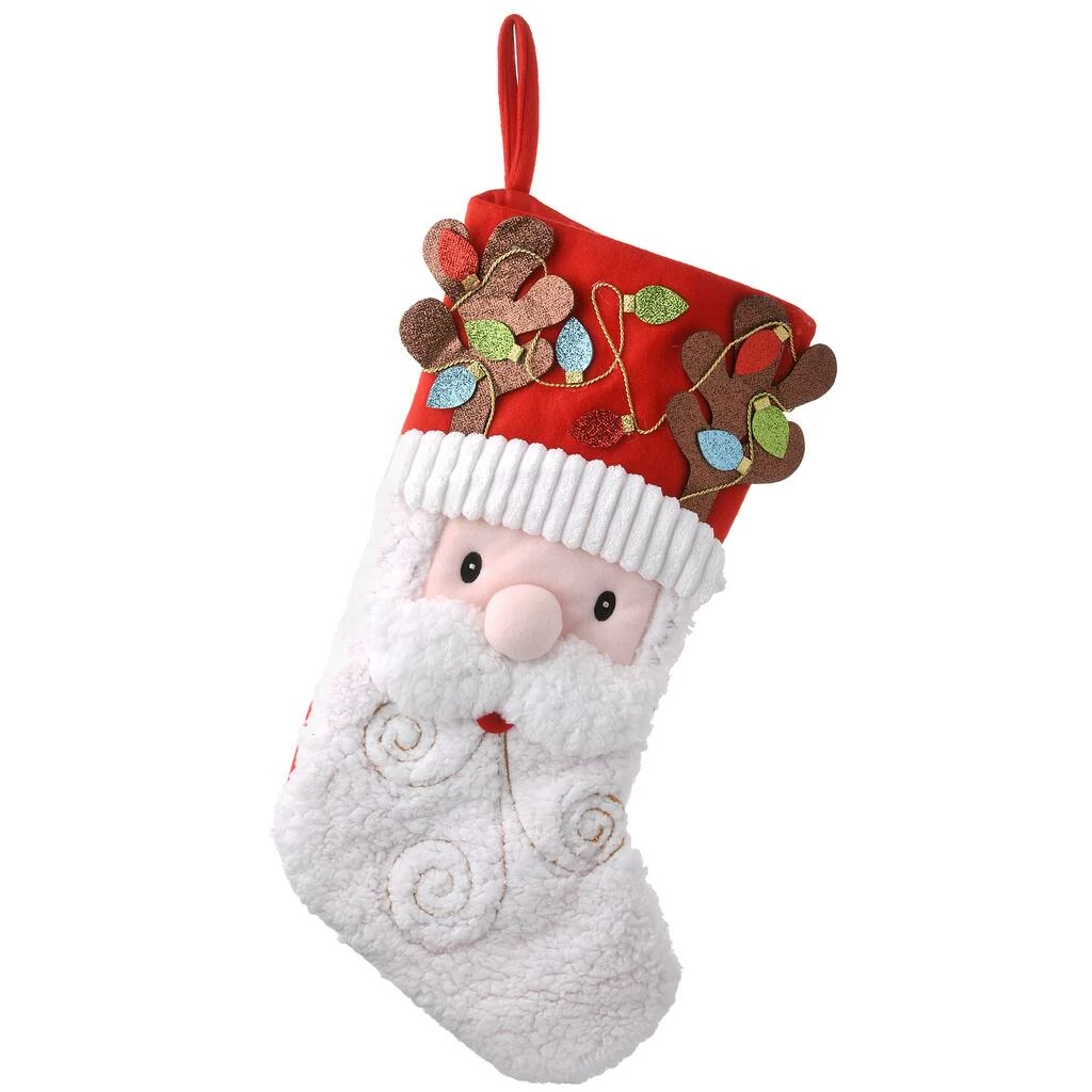 Wholesale π 20" Be Merry Collection Novelty Santa Stocking by National Tree Company β€οΈ - Image 6