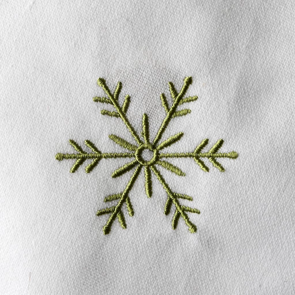 Cheap β 18" White Merry π
Christmas Stocking With Snowflakes by National Tree Company 𧨠- Image 3