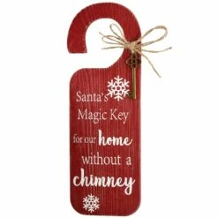 Best Sale 🌟 12" Santa’s Key Doorknob Sign by National Tree Company 🧨