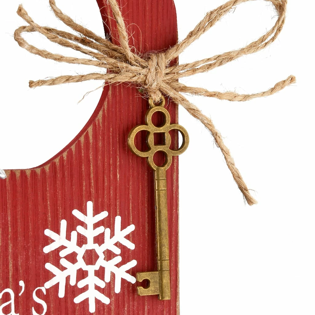 Best Sale ๐ 12" Santa’s Key Doorknob Sign by National Tree Company ๐งจ - Image 3