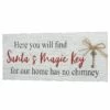 Coupon ⭐ 16" Santa’s Key Tabletop Sign by National Tree Company 💯