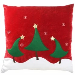 Buy 💯 Red 🎄 Christmas Trees Throw Pillow by National Tree Company ⭐