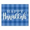 Wholesale 🔔 Happy Hanukkah Buffalo Check 8x10 Tabletop Canvas by Designs Direct 👏