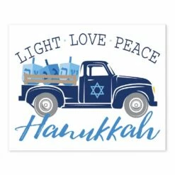 Best deal 🤩 Hanukkah Truck 8x10 Tabletop Canvas by Designs Direct 🤩