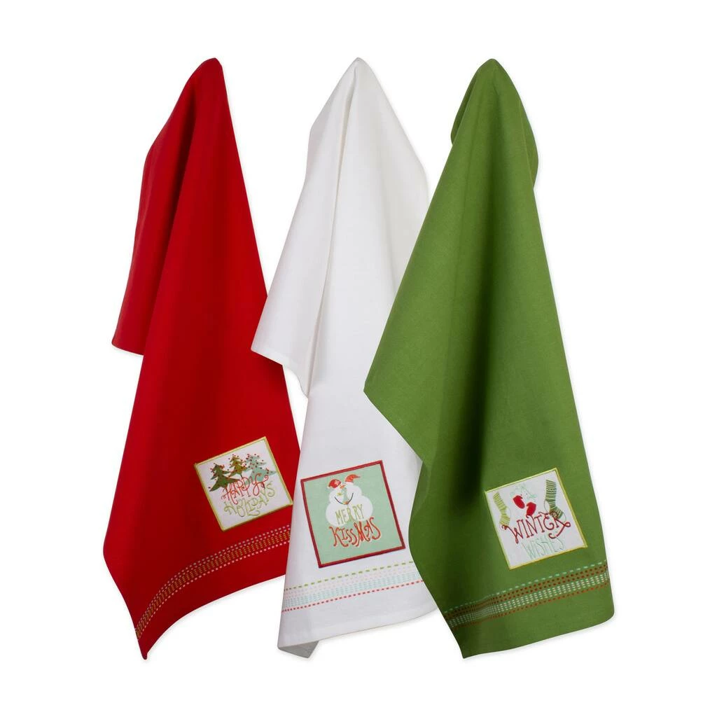 Outlet 👏 DII® Cozy 🎄 Christmas Embellished Dishtowel Set 🤩 - Image 3