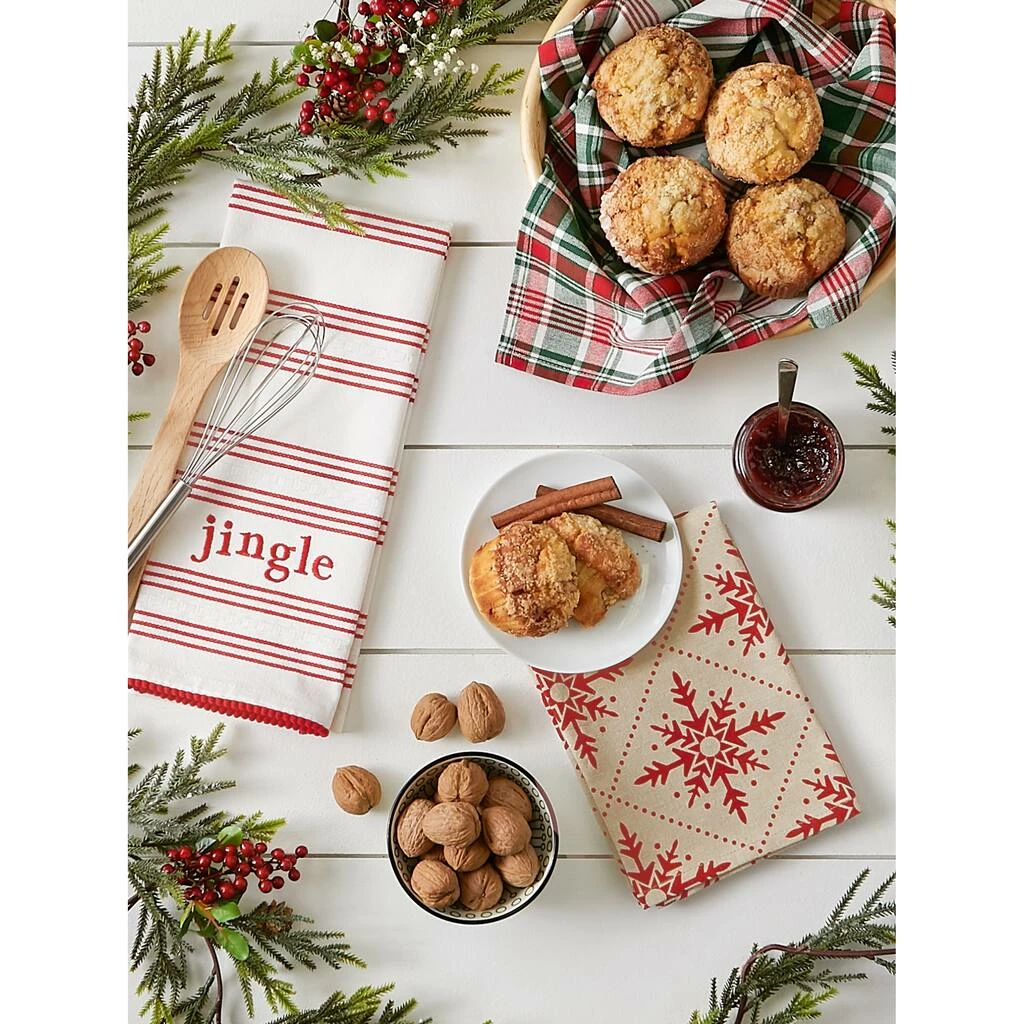 Cheap 🧨 DII® Assorted Jingle Dishtowel Set ⭐ - Image 9