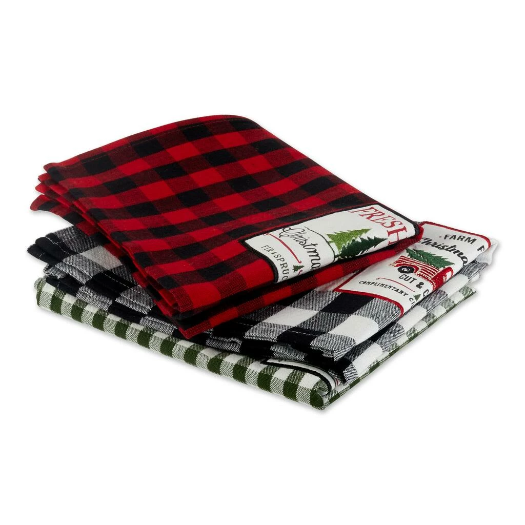 Promo 😉 DII® ❄ Christmas Tree Farm Embellished Dishtowels Set 👏 - Image 8
