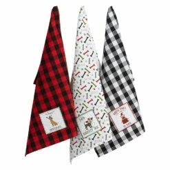 Discount 🤩 DII® 🎄 Christmas Puppy Embellished Dishtowel Set 🤩