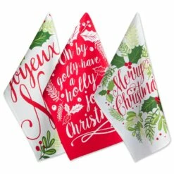 Cheap ❤️ DII® Red & Green Boughs Of Holly Dishtowel Set 😀