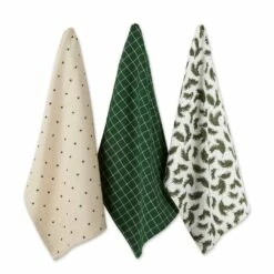 Flash Sale 🎉 DII® Assorted Holiday Greenery Dishtowel Set 🔔