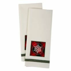 Buy 🤩 DII® Snowflake Embellished Dishtowel Set 🔔