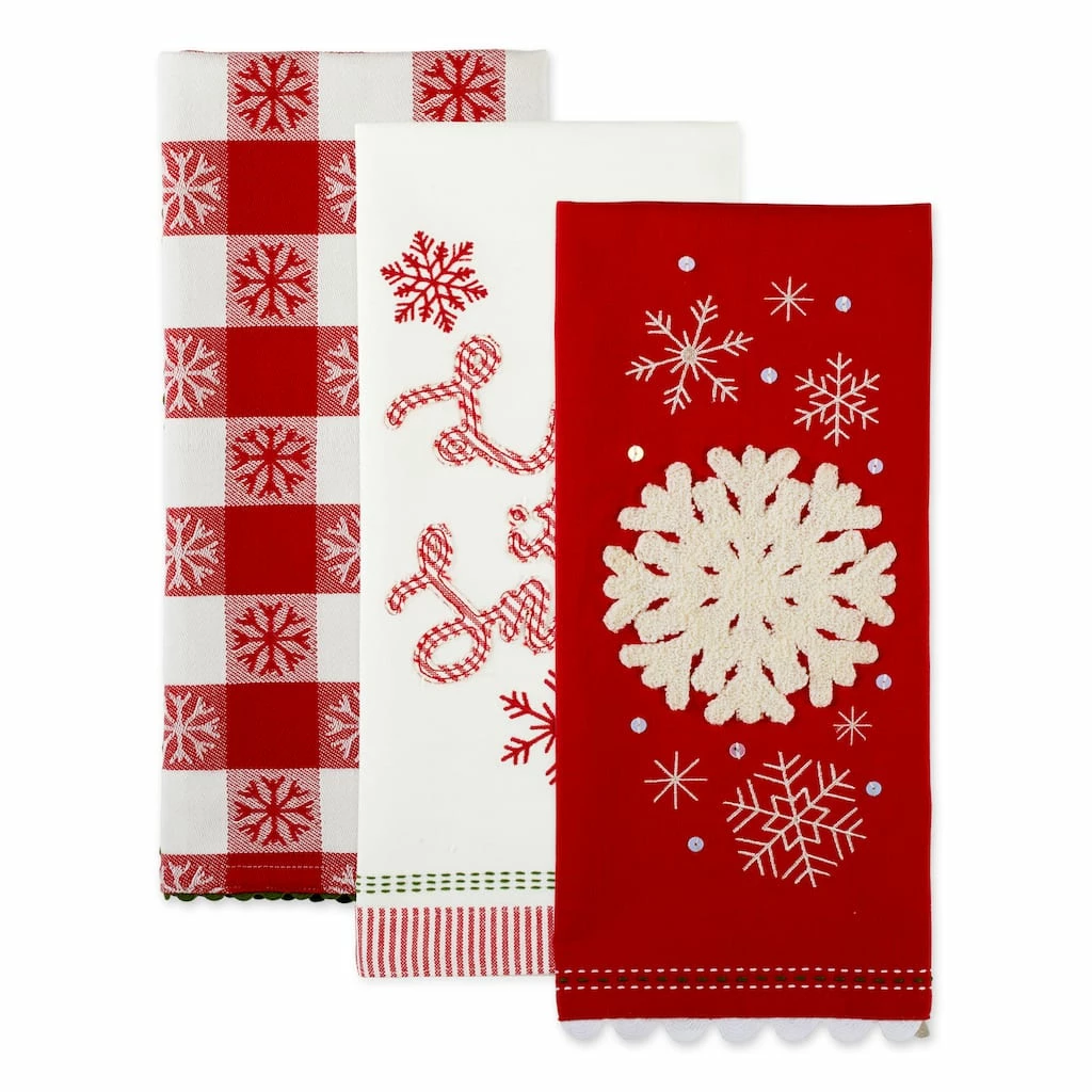 Promo ๐ฏ DII® Santa Chef Clause Kitchen, Let It Snow Dishtowel Set โญ - Image 2