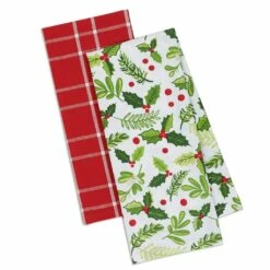 Best Pirce ⭐ DII® Boughs Of Holly Dishtowel Set ✨
