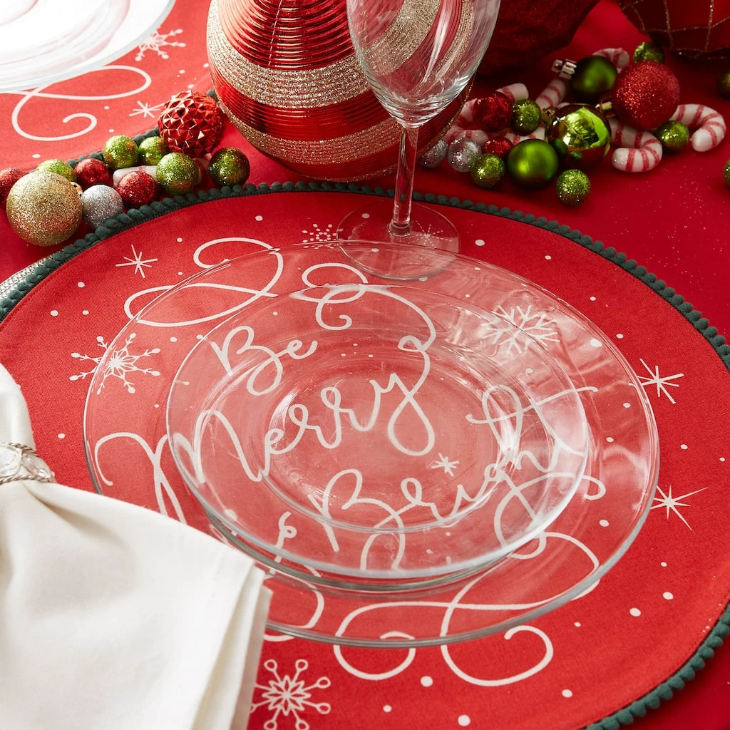 Discount โญ DII® Be Merry & Bright Embellished Placemats, 6ct. ๐ - Image 2
