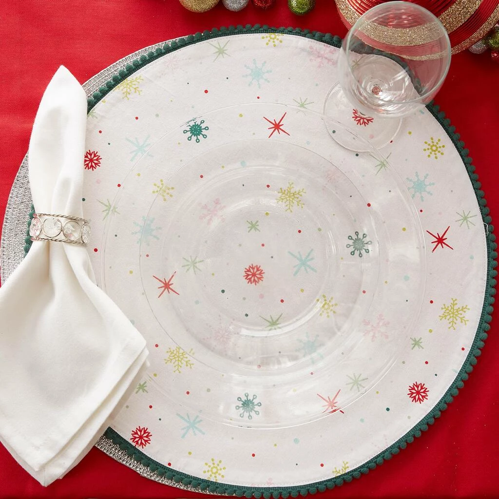 Discount โญ DII® Be Merry & Bright Embellished Placemats, 6ct. ๐ - Image 7