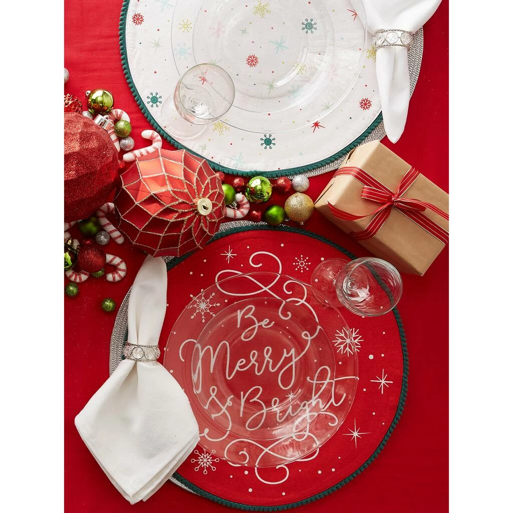 Discount โญ DII® Be Merry & Bright Embellished Placemats, 6ct. ๐ - Image 8