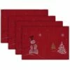 Coupon 💯 DII® Embroidered Snowman Placemats, 4ct. 🧨