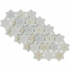 Buy 👏 DII® Embroidered Snowflake Placemats, 4ct. 💯