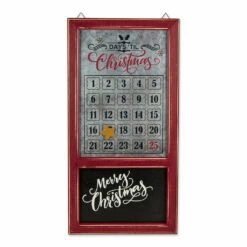 Wholesale 🛒 DII® Chalkboard & Galvanized Tin Days 'Til 🎁 Christmas Advent Calendar 👍