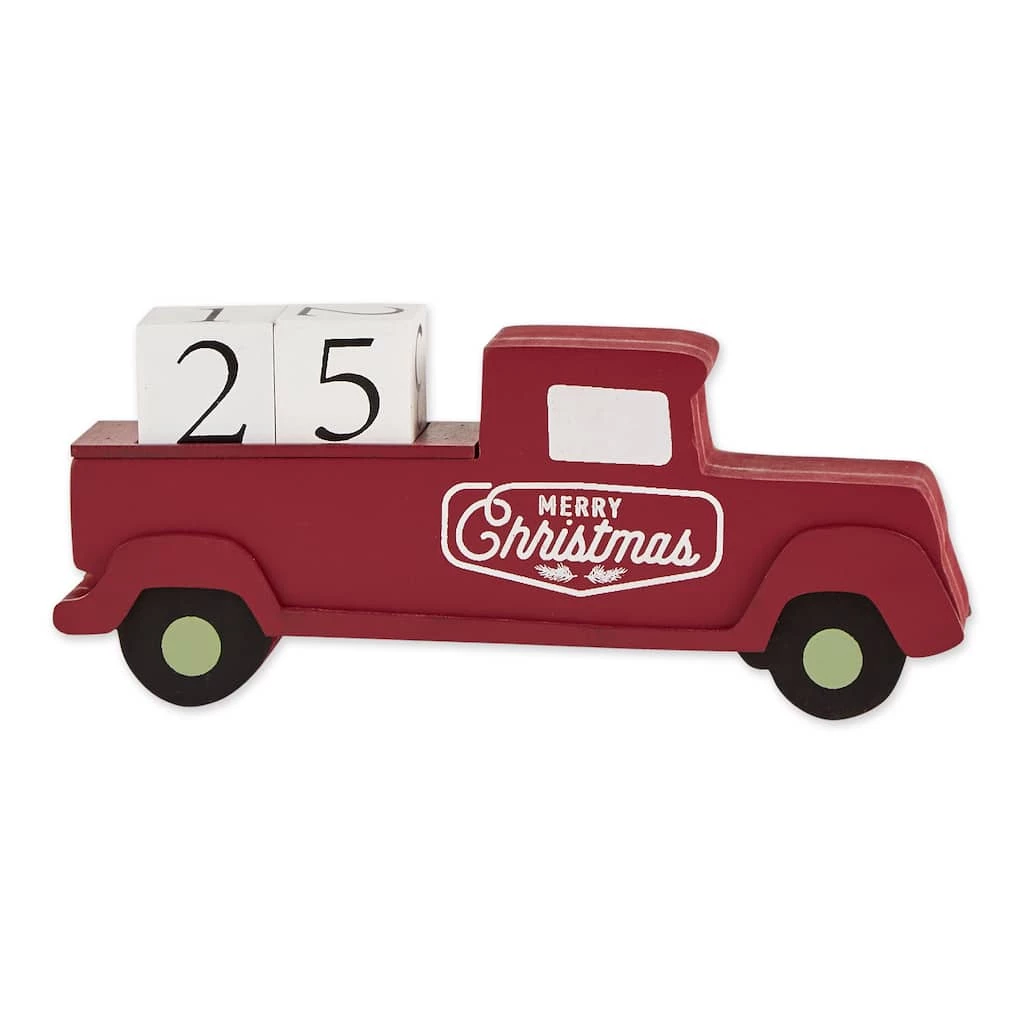 Coupon ๐งจ DII® โ Christmas Tree Truck Tabletop Block Calendar โ