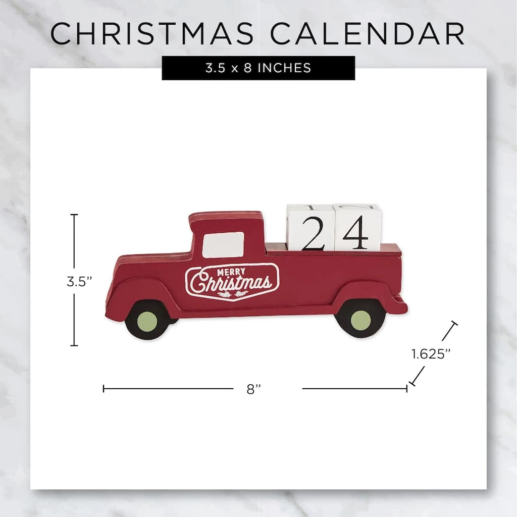 Coupon ๐งจ DII® โ Christmas Tree Truck Tabletop Block Calendar โ - Image 5