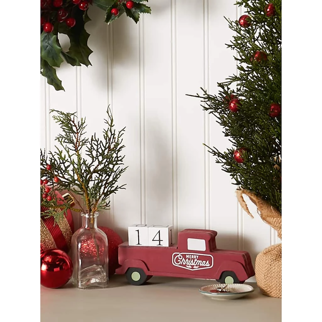Coupon ๐งจ DII® โ Christmas Tree Truck Tabletop Block Calendar โ - Image 6
