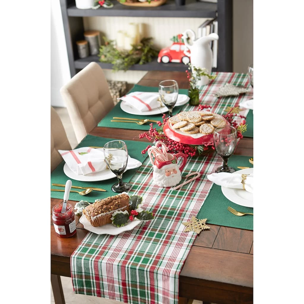 Cheap π DII® 108" Yuletide Plaid Table Runner π - Image 2