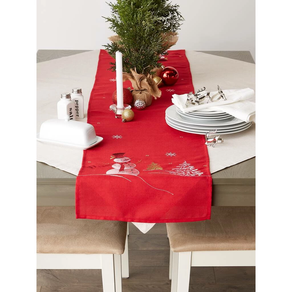 Deals ๐ DII® 108" Snowman Embroidered Table Runner โจ - Image 6
