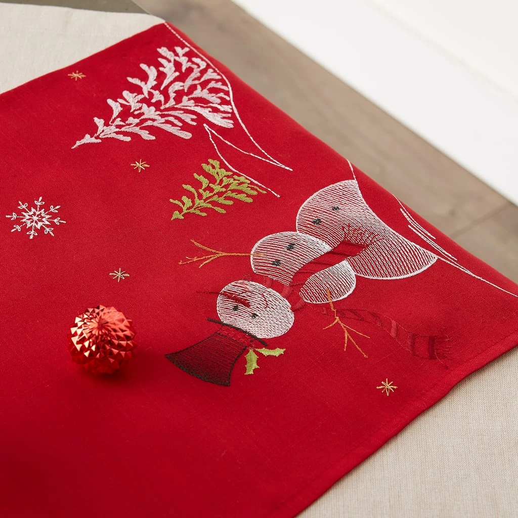 Deals ๐ DII® 108" Snowman Embroidered Table Runner โจ - Image 7