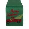 Top 10 🎁 DII® 70" Green Merry ❄ Christmas Truck Embroidered Table Runner 💯
