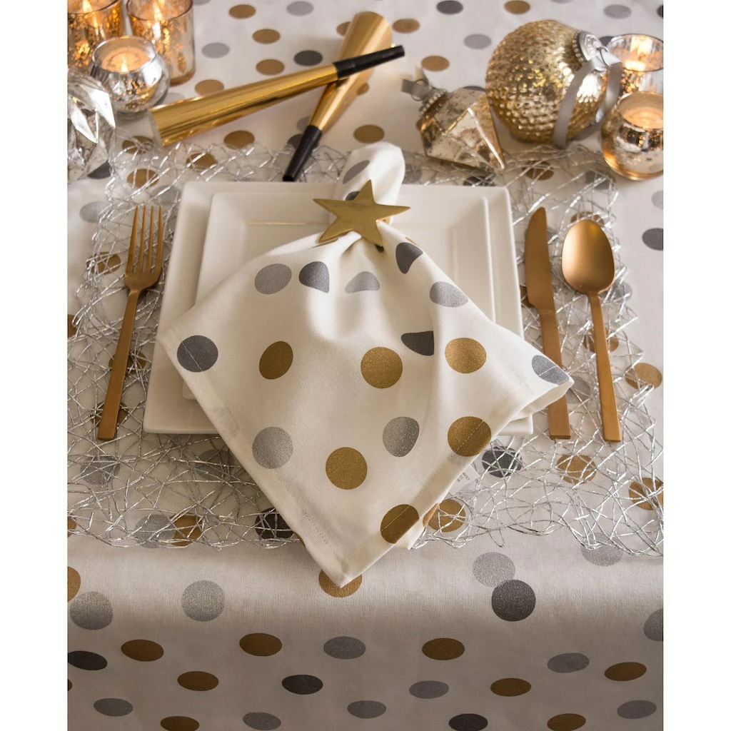 Wholesale ๐ฏ DII® 52" Metallic Confetti Tablecloth โญ - Image 2