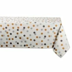 Outlet 👍 DII® 84" Metallic Confetti Tablecloth 😀