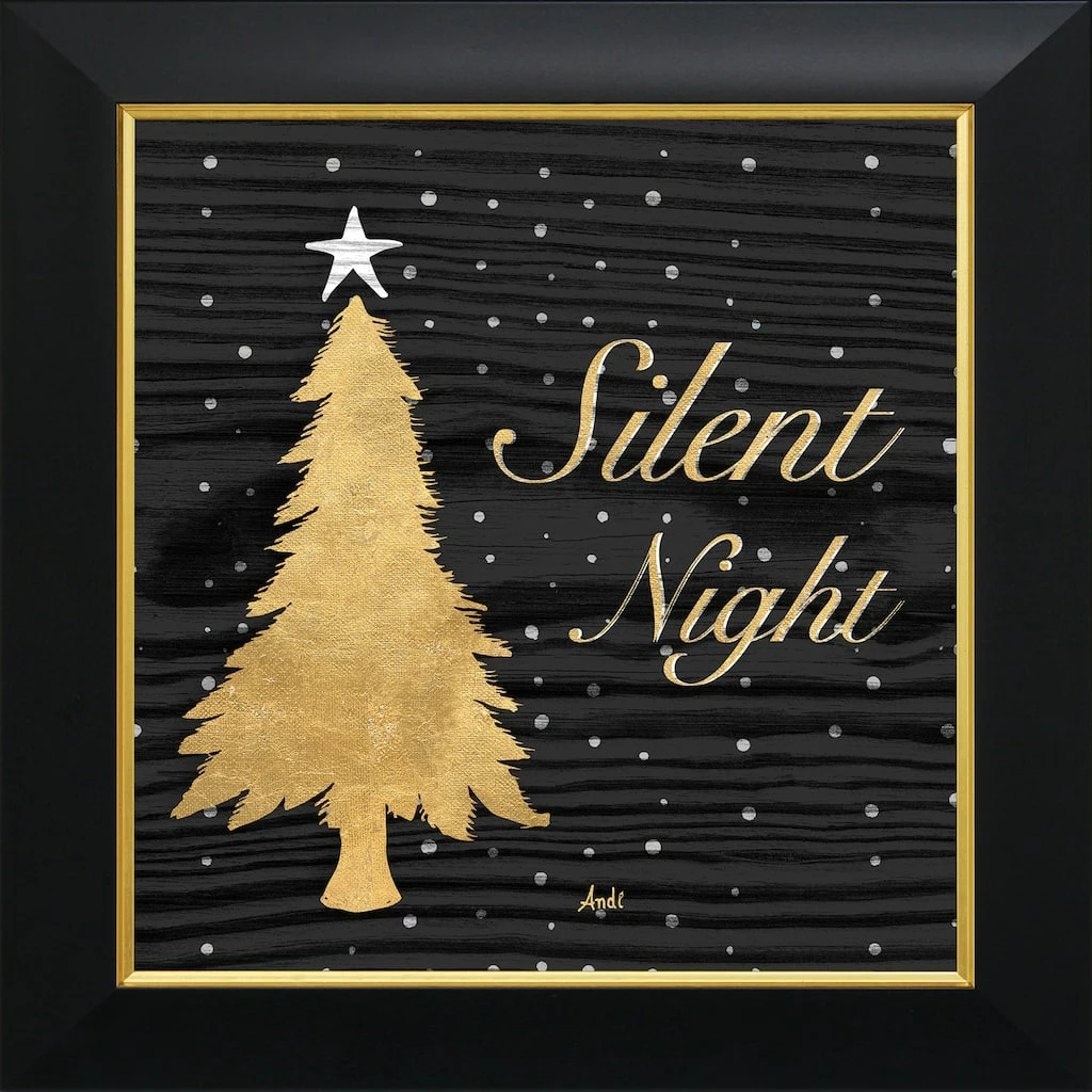 Budget 🥰 Timeless Frames® Gold Tree Silent Night Square Framed Wall Décor 👏