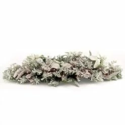 Buy 👏 36" Frosted Colonial Mantle Swag With LED Lights by National Tree Company 🎉