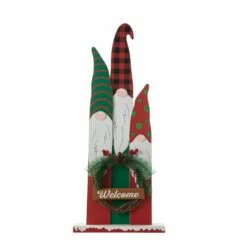 Promo β€οΈ Glitzhome® 34.75'' Wooden Gnome Family Porch Décor π₯