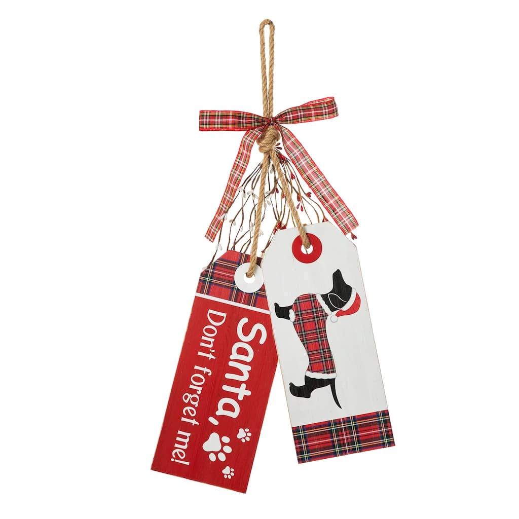 Top 10 𧨠Glitzhome® 24'' Wooden π Christmas Pet Doorknob Hanging Décor β