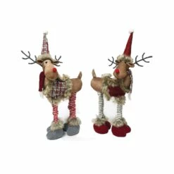 Discount 🔥 Santa's Workshop 16" Plaid Moose Set by SantasWorkshop 🌟