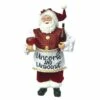 Budget ⭐ 12" Uncork & Unwind Santa Claus Decoration by SantasWorkshop ⌛