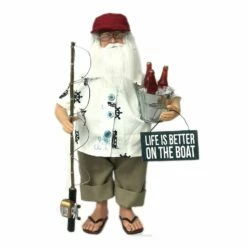 Best Sale 👏 15" Life is Better on the Boat Santa Claus Decoration by SantasWorkshop ⌛