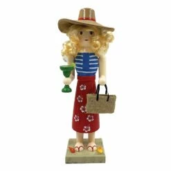 Best Pirce 😉 14" Lady at the Beach Nutcracker by SantasWorkshop ❤️