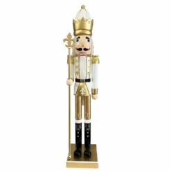Wholesale 🤩 5ft. White & Gold Nutcracker by SantasWorkshop ⭐