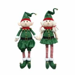 Outlet 👏 Santa's Workshop 23" Cheery Elves Set by SantasWorkshop 😉