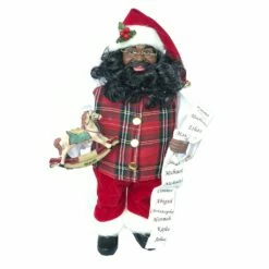 Discount 💯 Santa's Workshop 15" Black Santa with Horse Figurine by SantasWorkshop 🎉