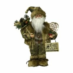 Outlet 💯 Santa's Workshop 15" Woodsman Claus Figurine by SantasWorkshop ⌛
