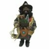 Promo 🤩 Santa's Workshop 15" Black Cowboy Santa Figurine by SantasWorkshop ⭐